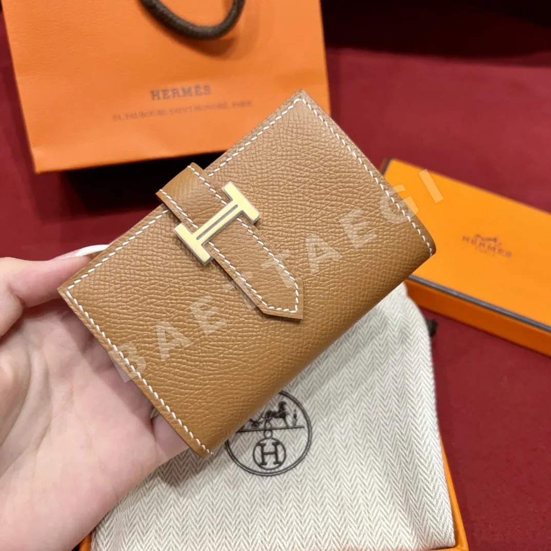 에르메스 베안 카드홀더 앱송 골드 카드 홀더 지갑 154849