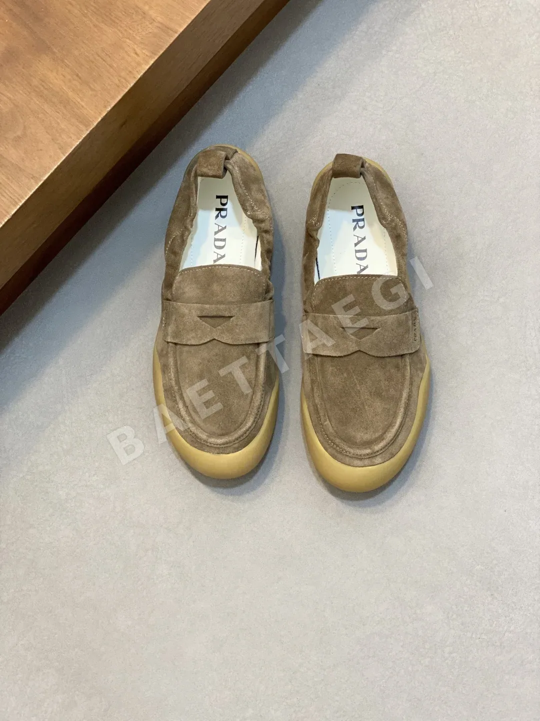 프라다 로퍼 남성 가죽 161754