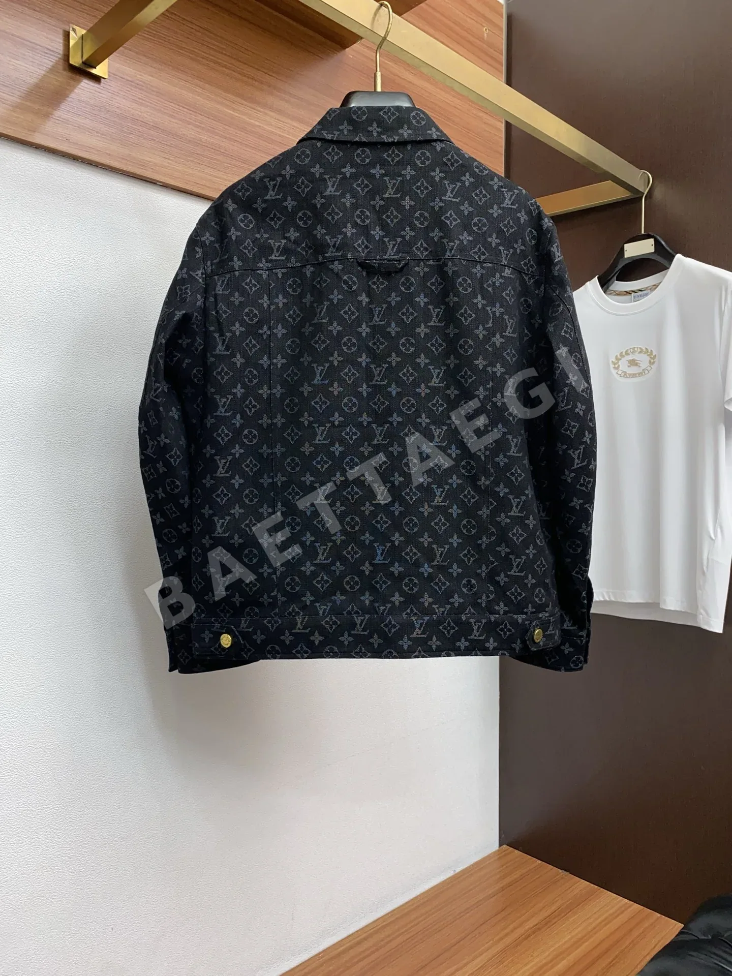 루이비통 LV 슬림핏 딥블루 남성 자켓 상세 이미지 9