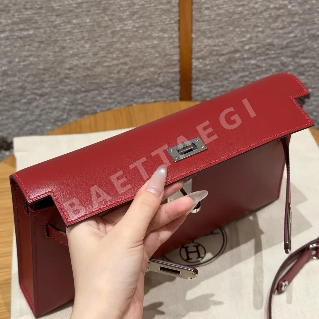 에르메스 켈리 엘란 실버 장식 언더암 가방 상세 이미지 6