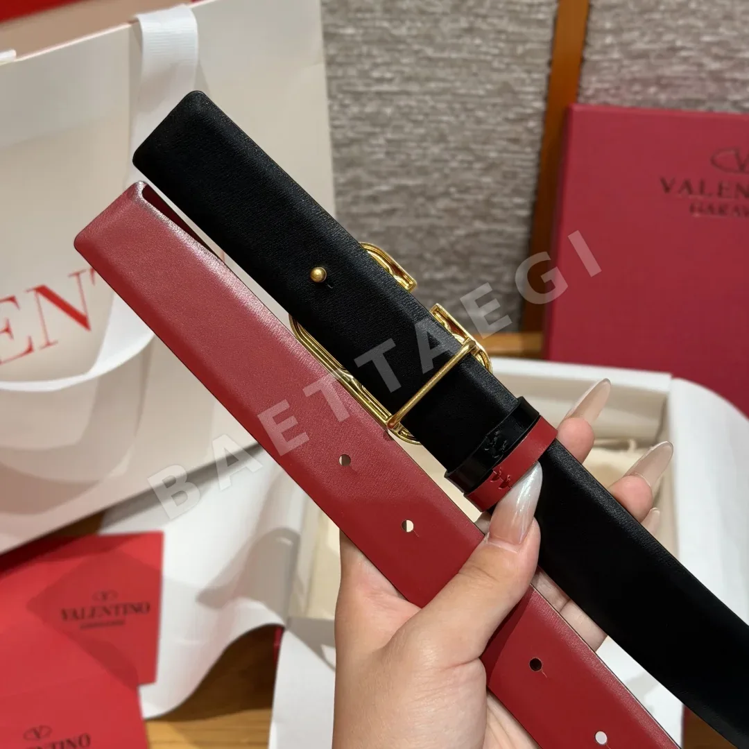 발렌티노 VLOGO 리버시블 가죽 벨트 30mm 상세 이미지 8