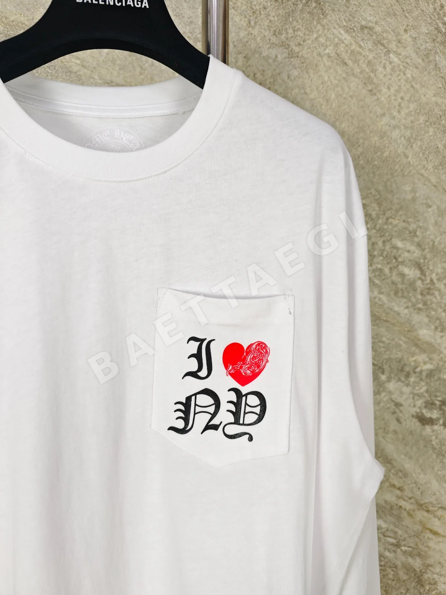 크롬하츠 I LOVE NY 뉴욕 남성 긴팔 티셔츠 상세 이미지 5