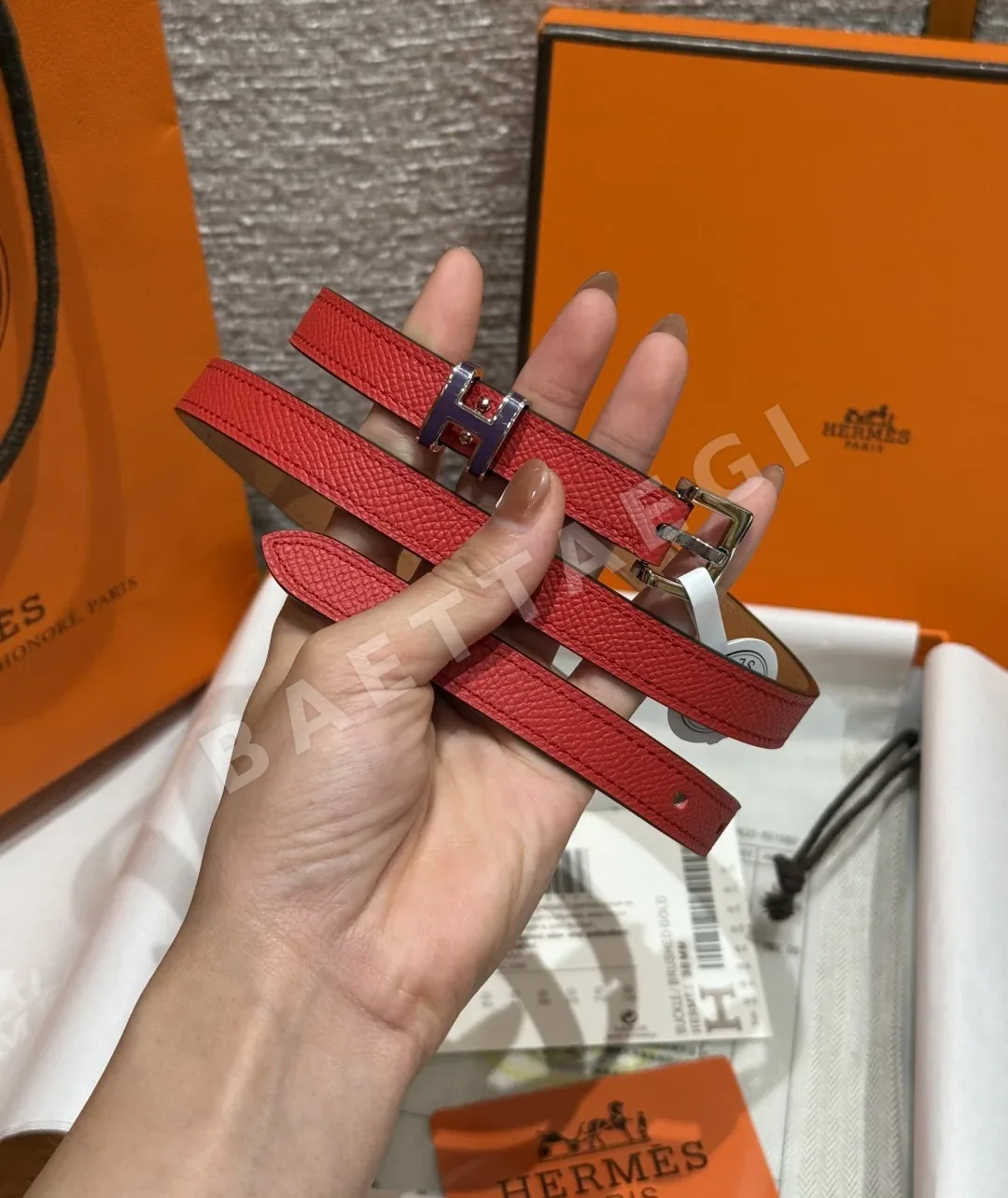 에르메스 에포손 카프 스킨 팝H 벨트 15mm 상세 이미지 2
