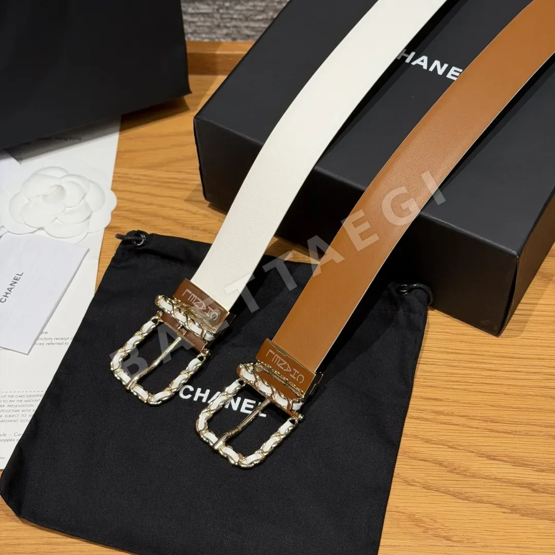 샤넬 카프스킨&메탈 리버서블 벨트 상세 이미지 3