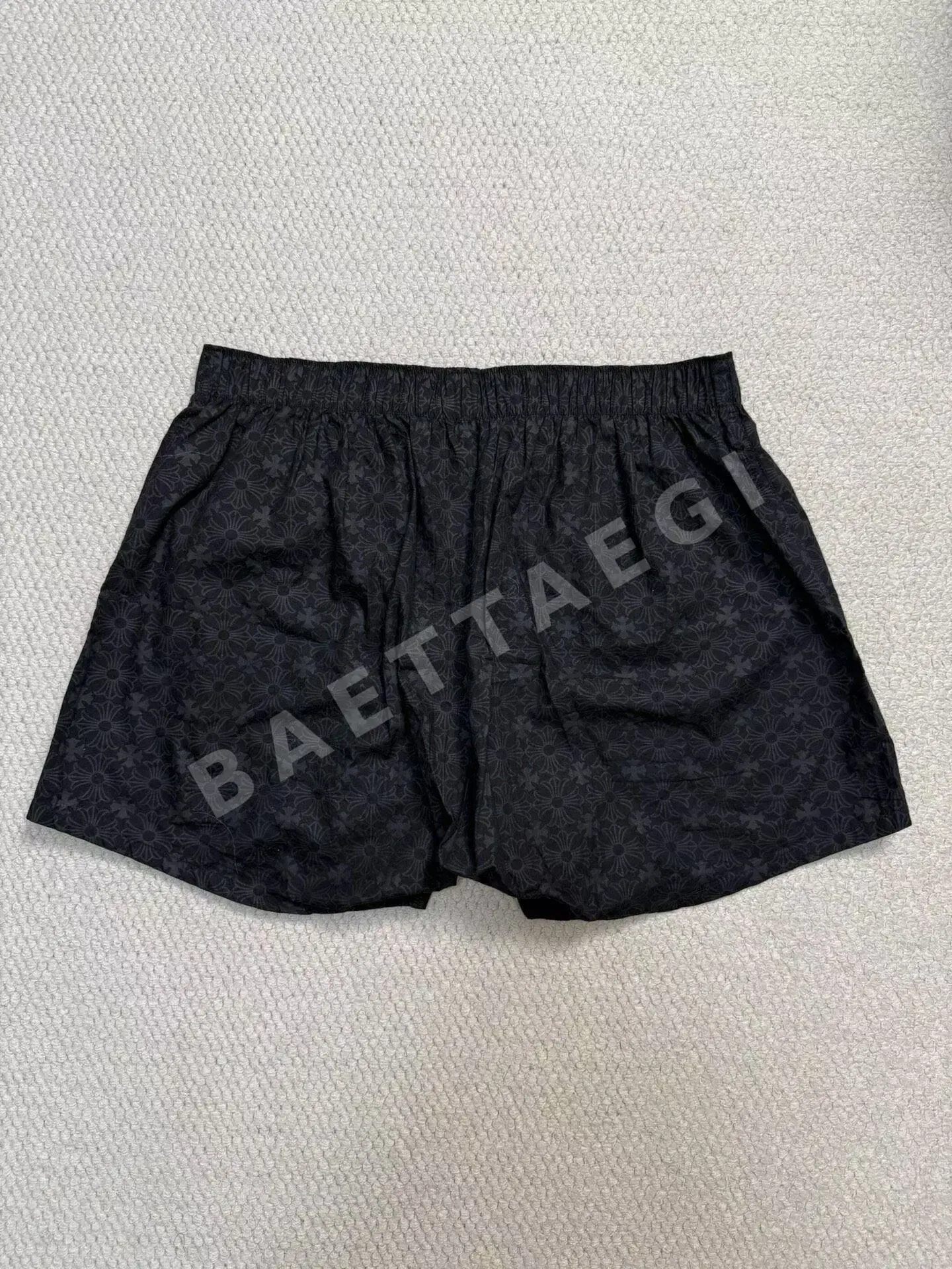 크롬하츠 다크 크로스 패턴 여성 비치 반바지 상세 이미지 2