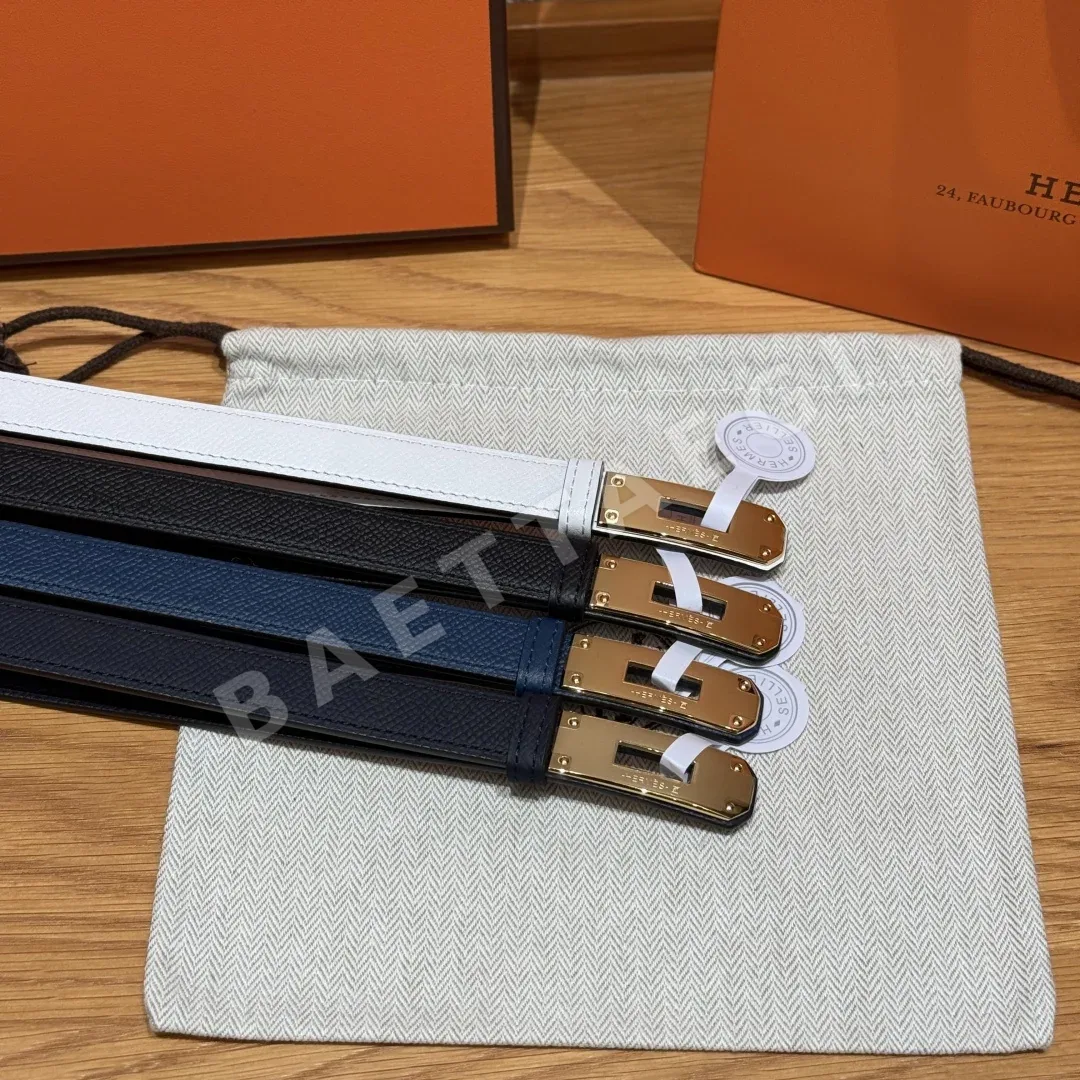 에르메스 팔라듐 켈리 버클 헌터 가죽 벨트 상세 이미지 9