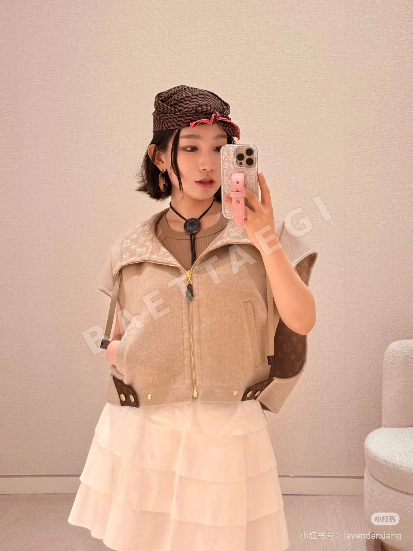 루이비통 오트밀 모노그램 울 자카드 여성 자켓