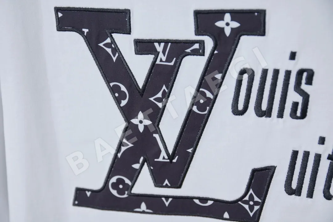 루이비통 LV 자수 남여공용 반팔 티셔츠 상세 이미지 6