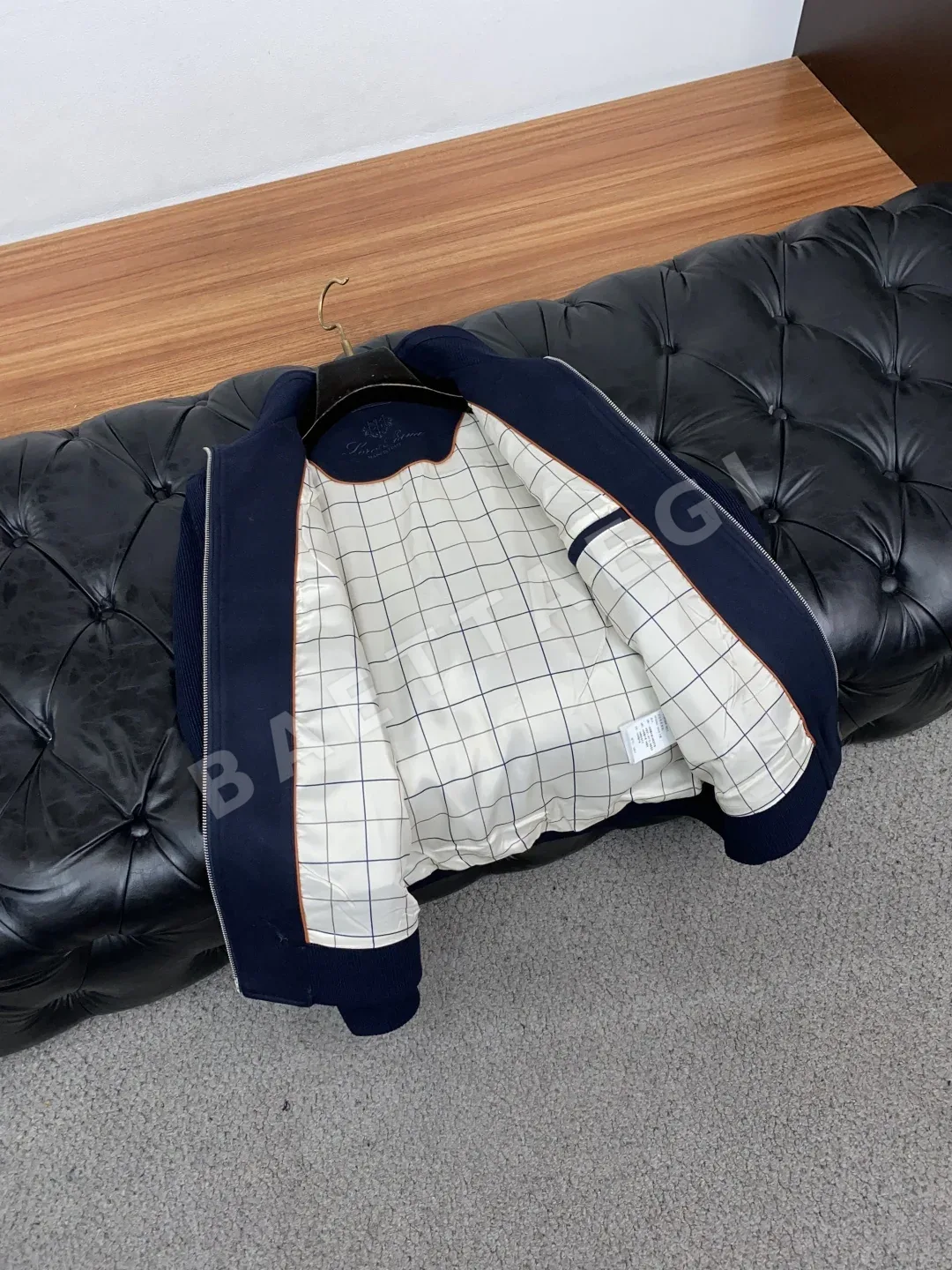 로로피아나 패치워크 울 소매 남성 자켓 상세 이미지 7