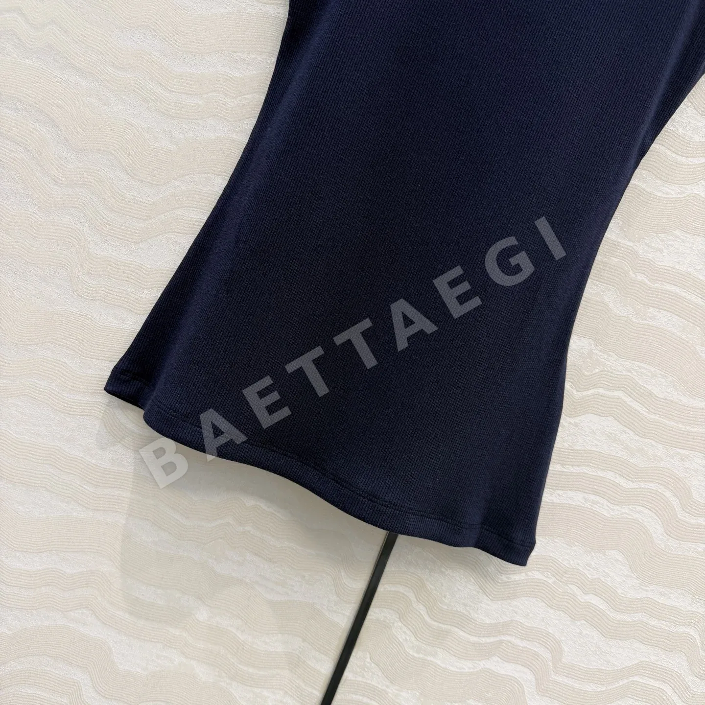 프라다 여성 립 조직 코튼 반팔 티셔츠 상세 이미지 6