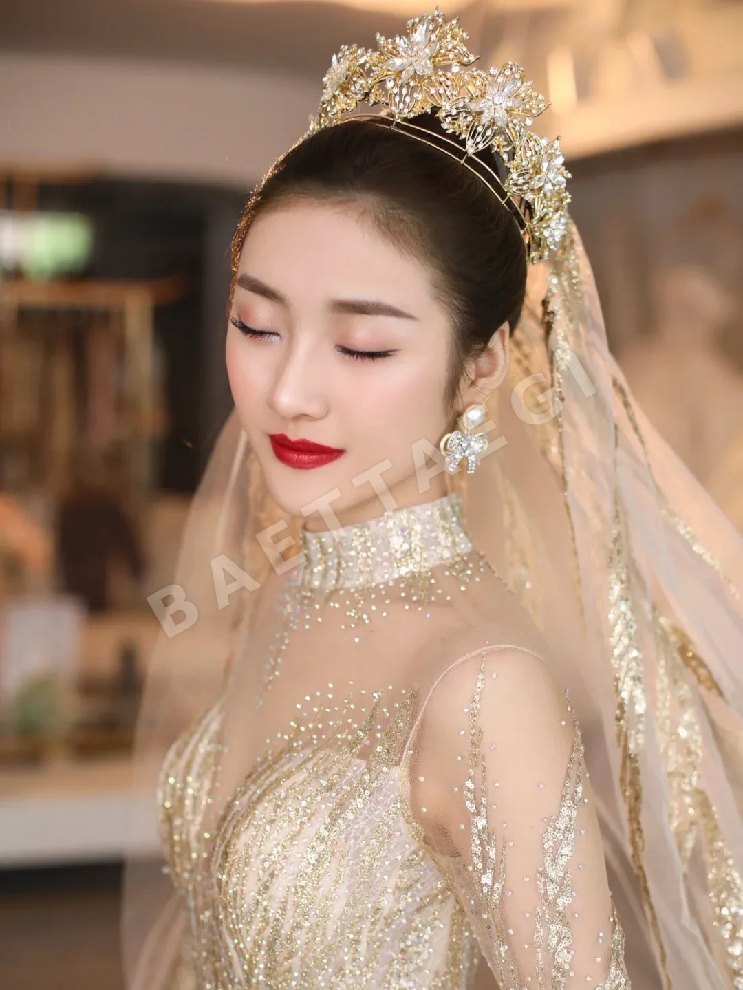 미우미우 리본 이어클립 귀걸이 상세 이미지 3