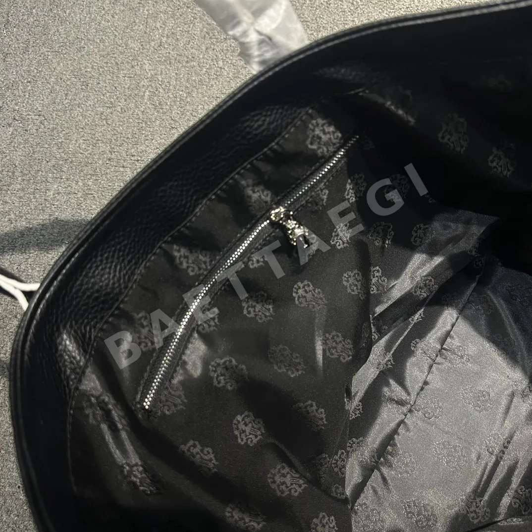 크롬하츠 컬러풀 크로스 패치 가죽 토트백 상세 이미지 4