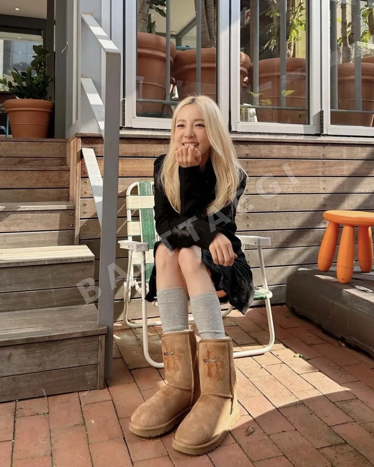 크롬하츠 부츠 브라운 가죽 상세 이미지 8