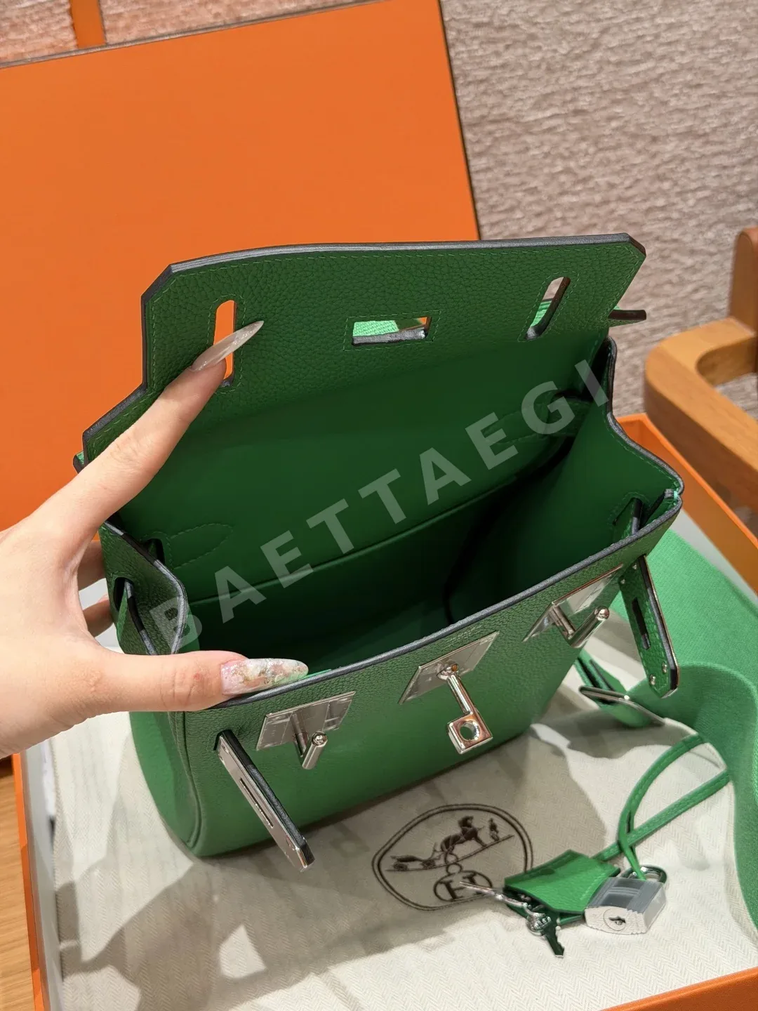 에르메스 핵 아 도 토고 가죽 백팩 상세 이미지 6