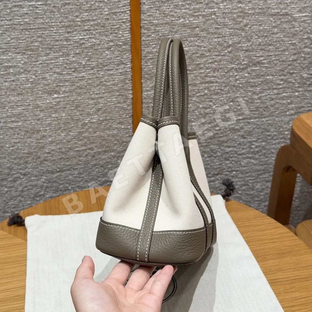 에르메스 가든파티 미니 캔버스 가방 상세 이미지 4