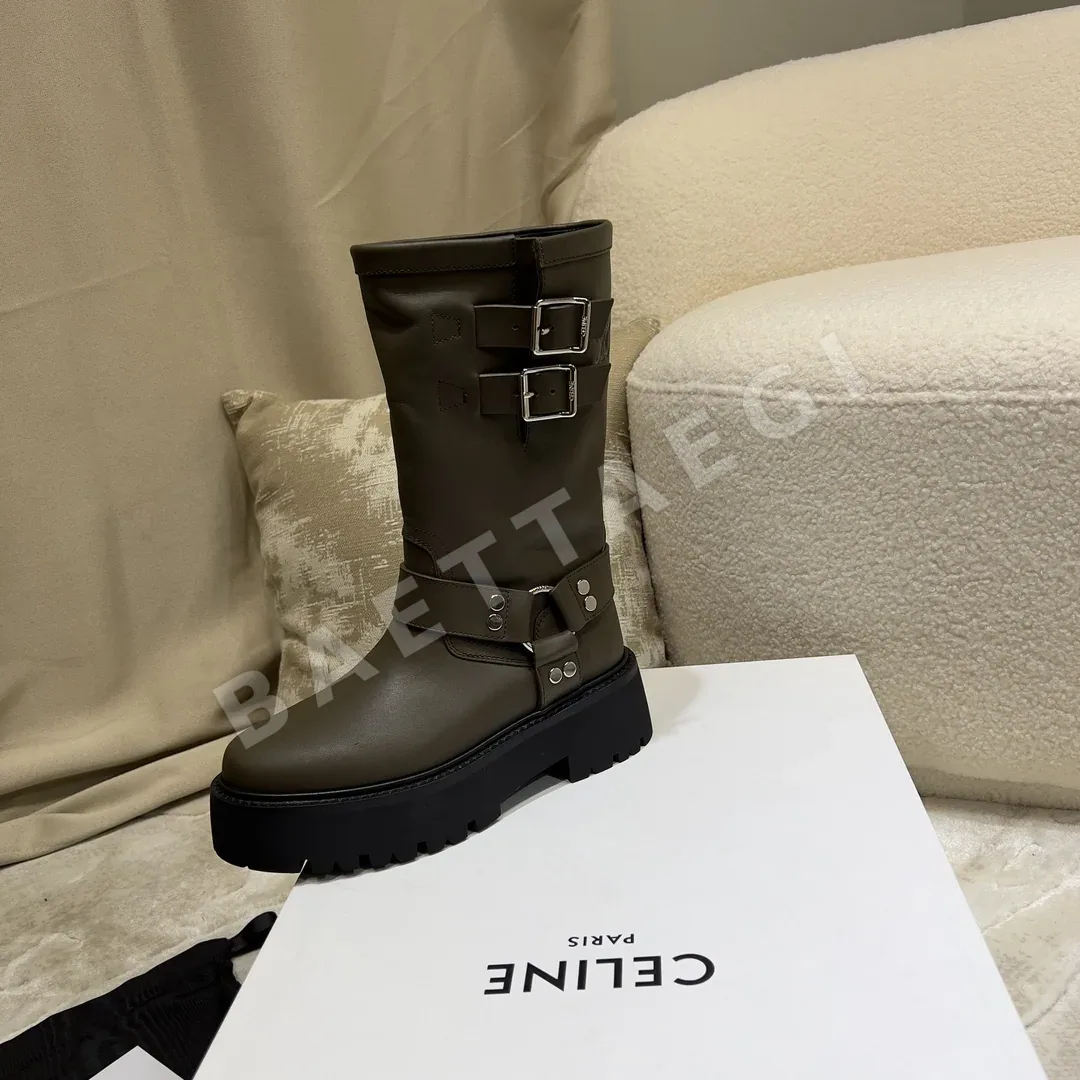 셀린느 레트로 플랫폼 미드 카프 모터사이클 부츠 상세 이미지 9