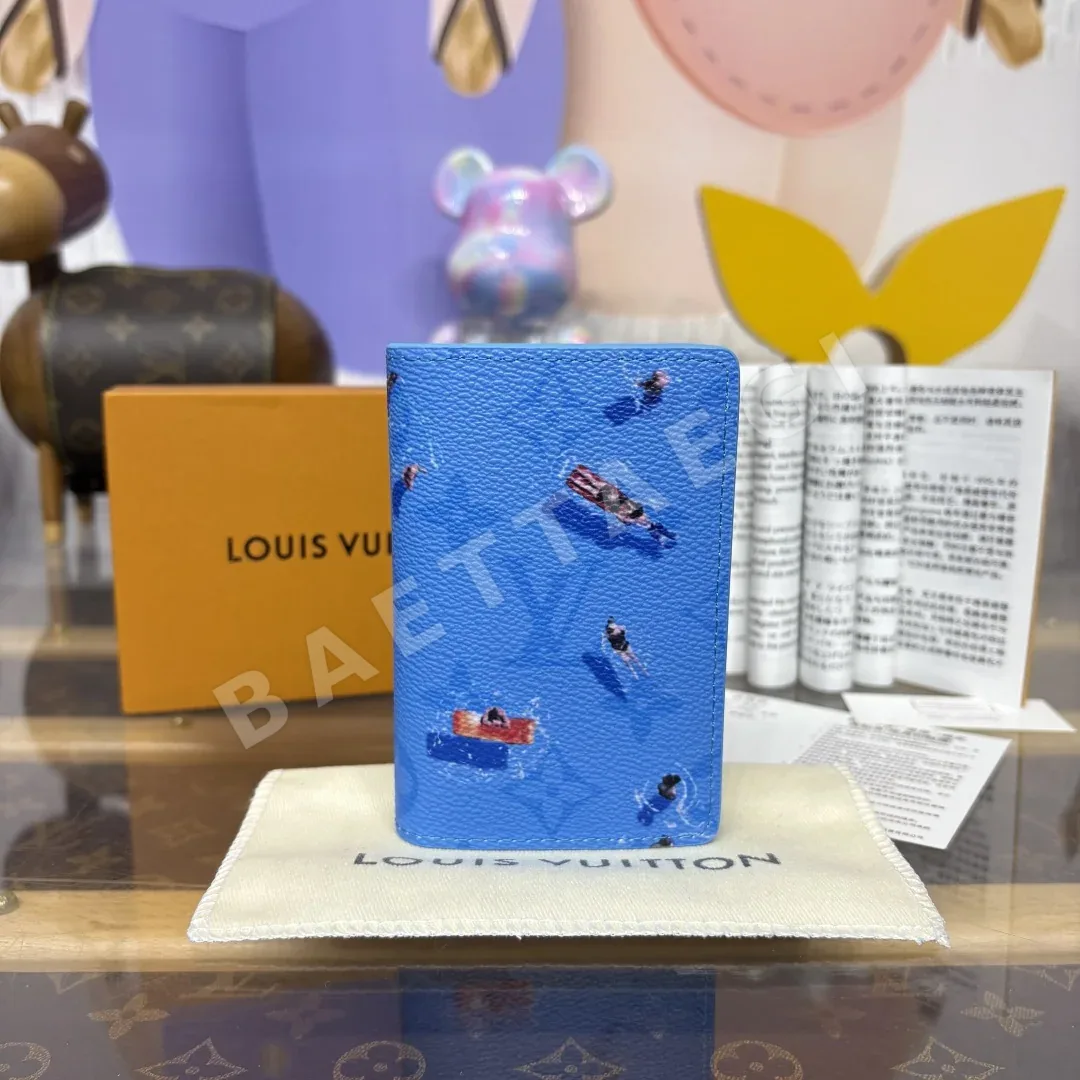 루이비통 컬러 모노그램 포켓 지갑 192563