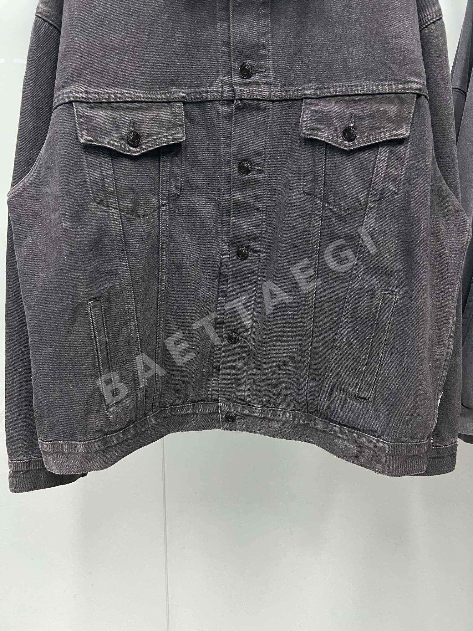 발렌시아가 와시 테이프 프린트 데님 자켓 상세 이미지 6