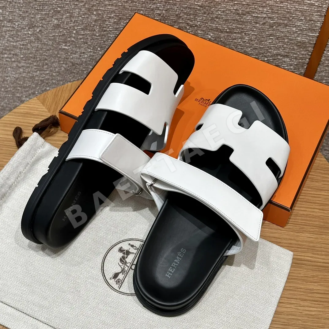 에르메스 시프레 샌들 화이트 램스킨 상세 이미지 6