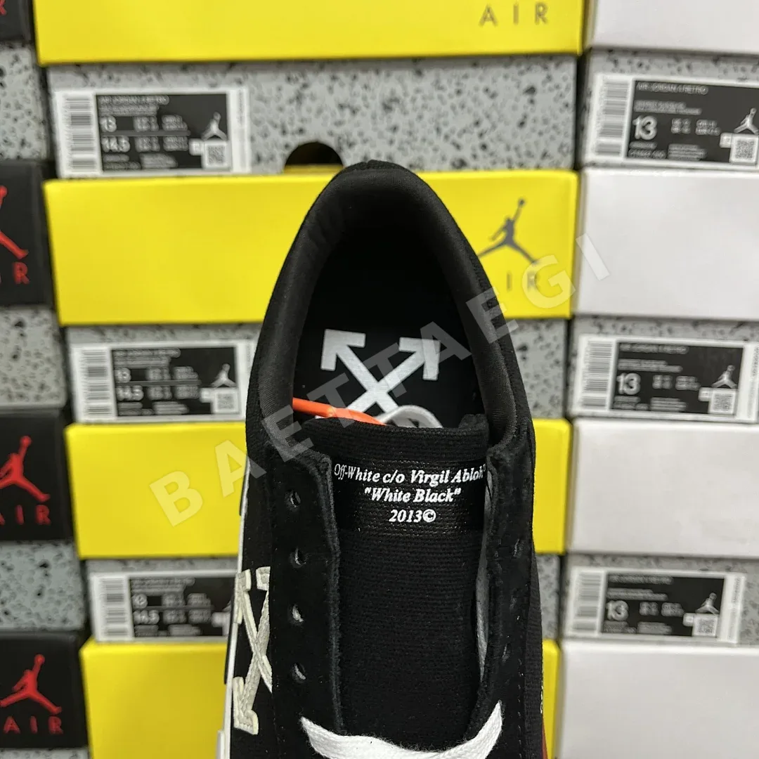 오프화이트 아블로 벌크 로우 202397 Off White Abloh Vulc Low Top Black 상세 이미지 7