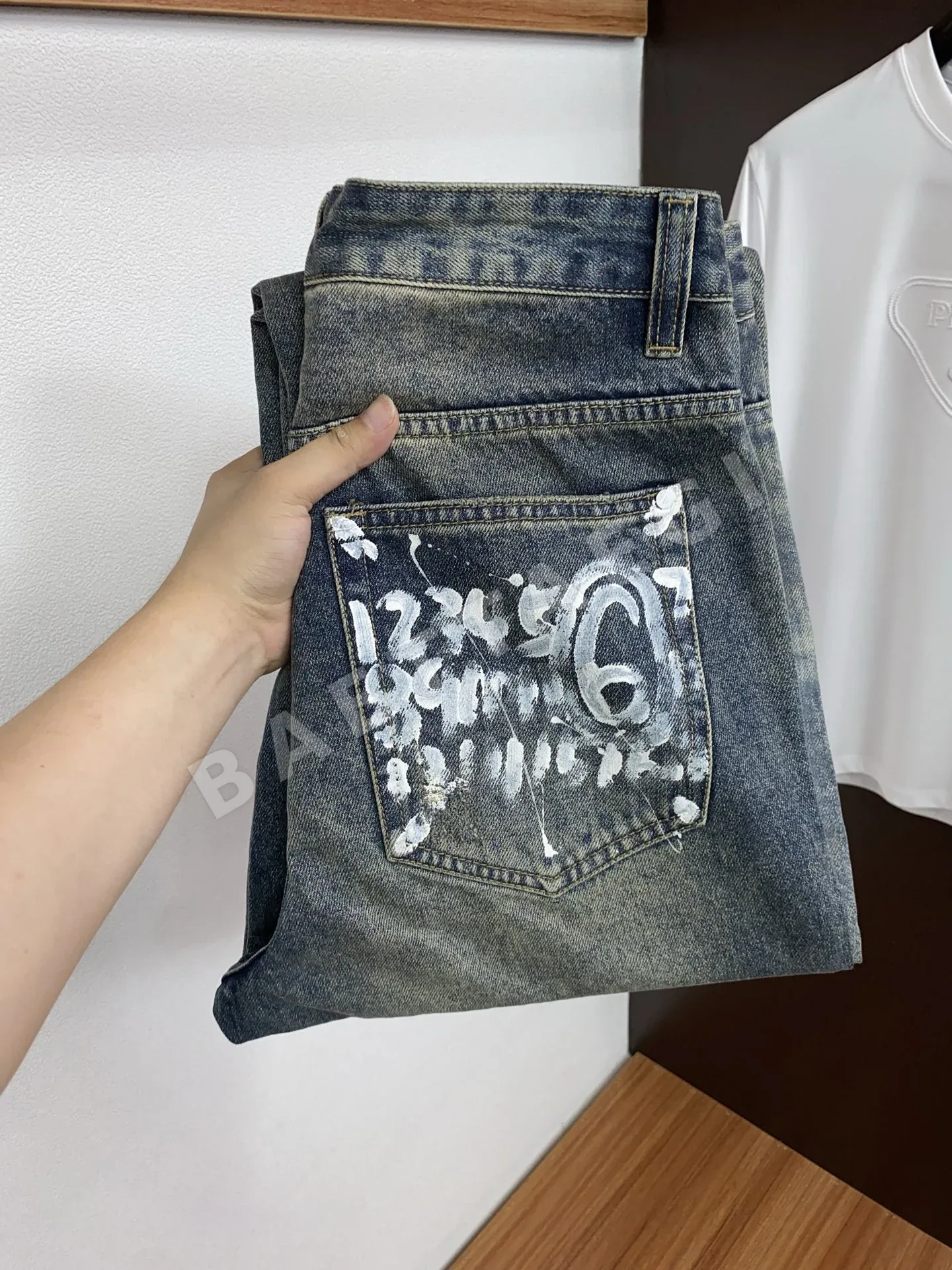 마르지엘라 스트레이트 레그 데님 남성 바지 52877