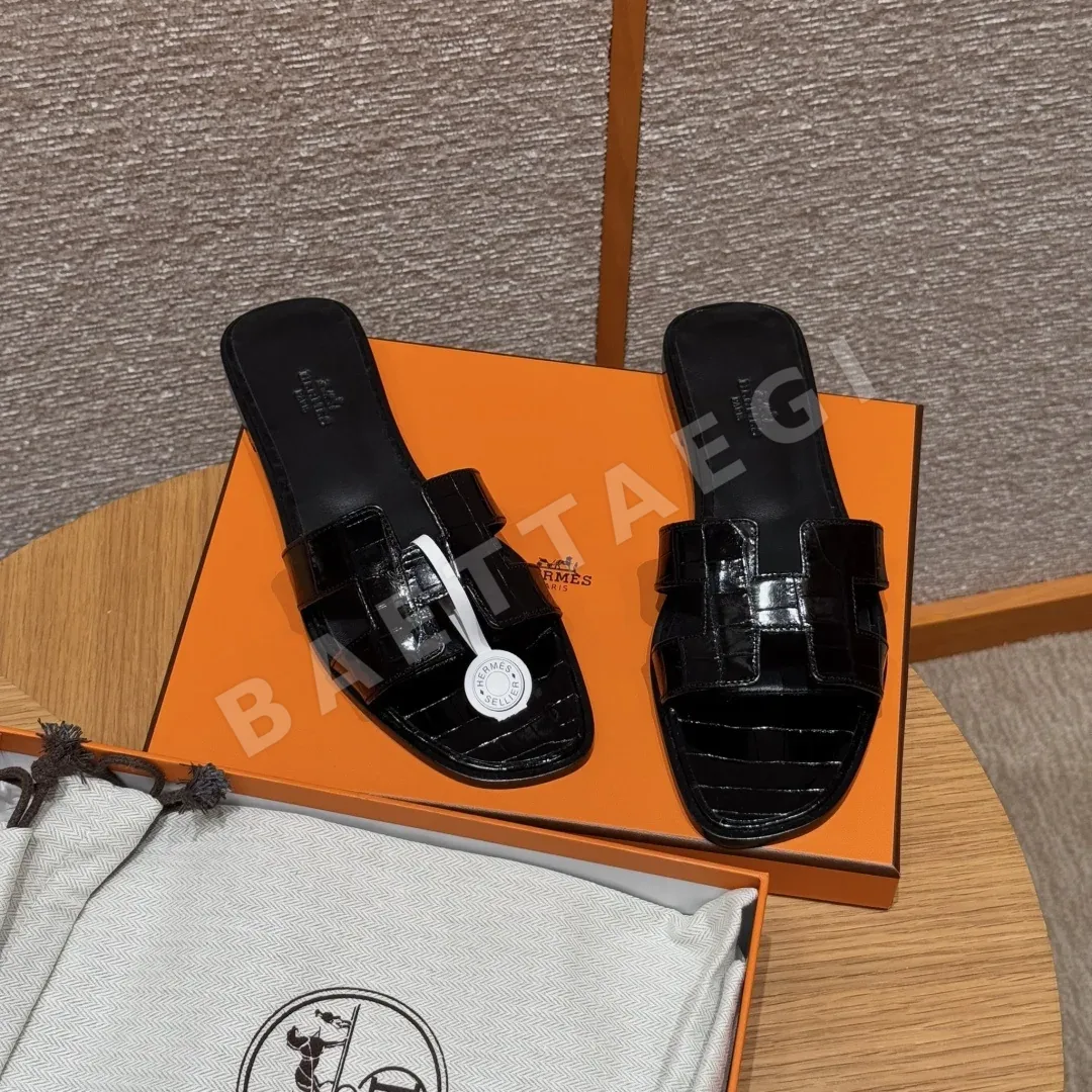 에르메스 오란 악어가죽 샌들 117440