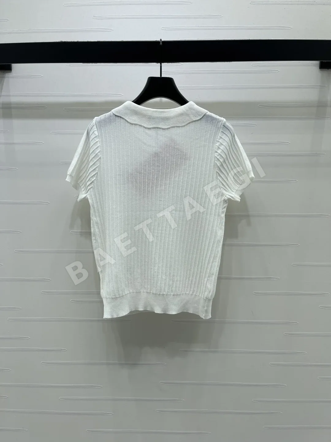 미우미우 카라 니트 반팔 가디건 상세 이미지 8