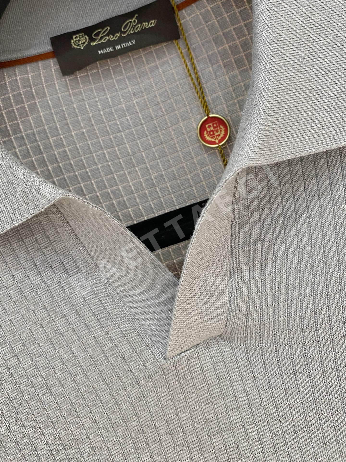 로로피아나 남성 린넨 반팔 티셔츠 상세 이미지 5