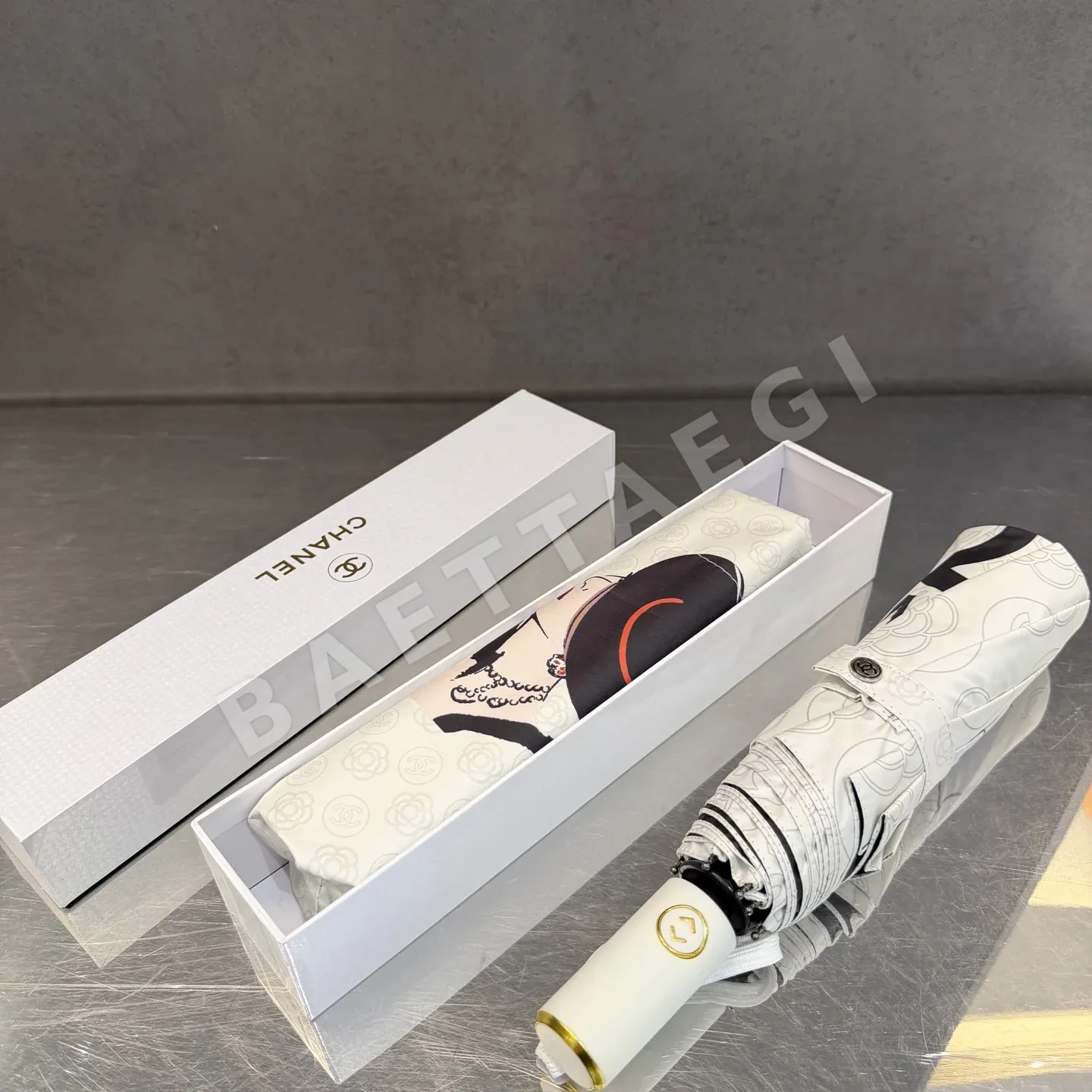 샤넬 자동 접이식 우산 상세 이미지 2