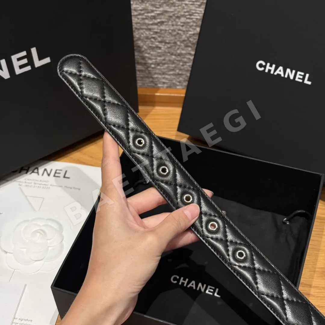 샤넬 램스킨 더블 C 로고 벨트 상세 이미지 7