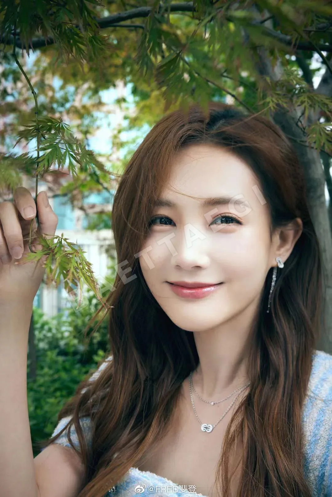 프레드 스털링 실버 금도금 롱 다이아몬드 스터드 귀걸이 상세 이미지 2
