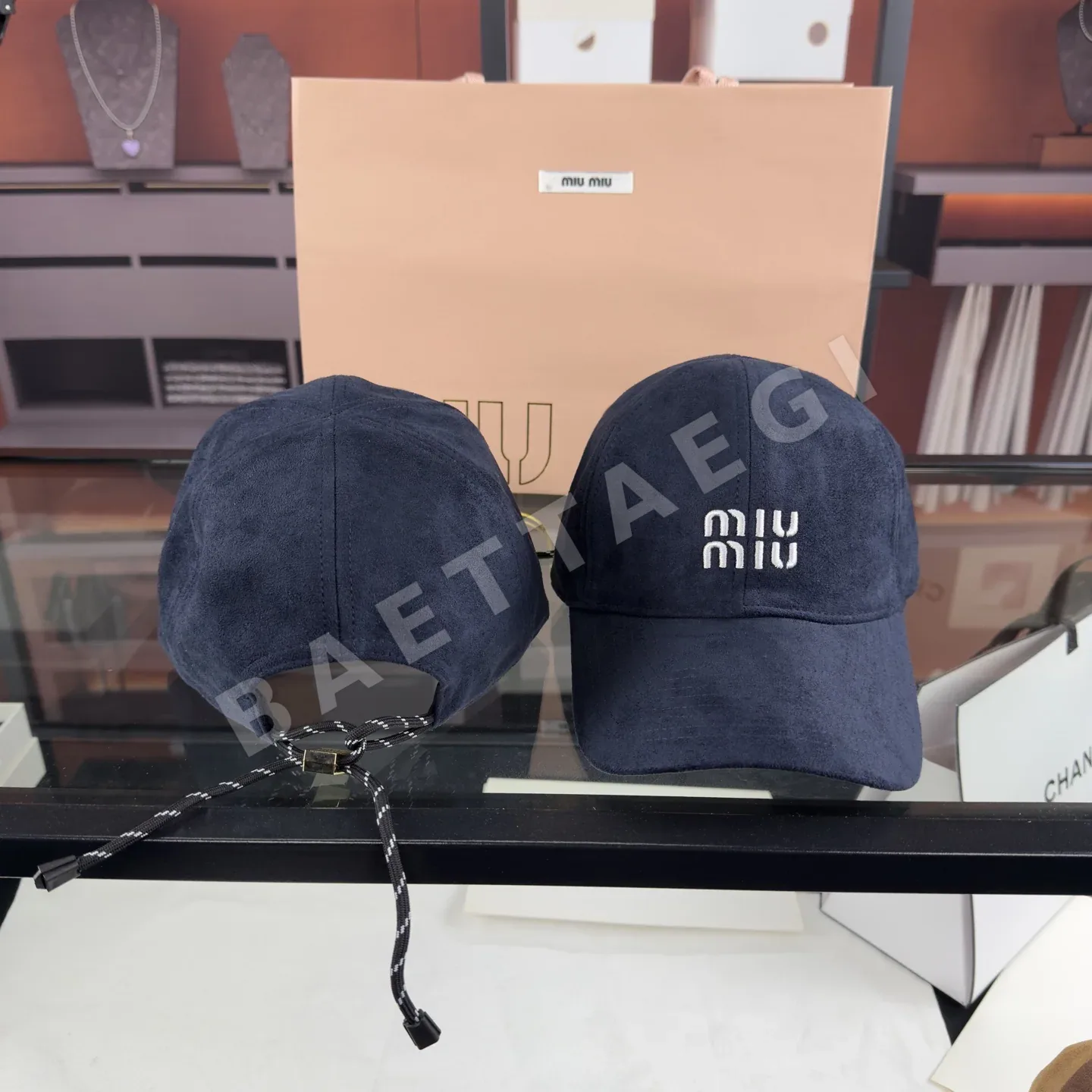 미우미우 플리스 베이스볼 모자 상세 이미지 6