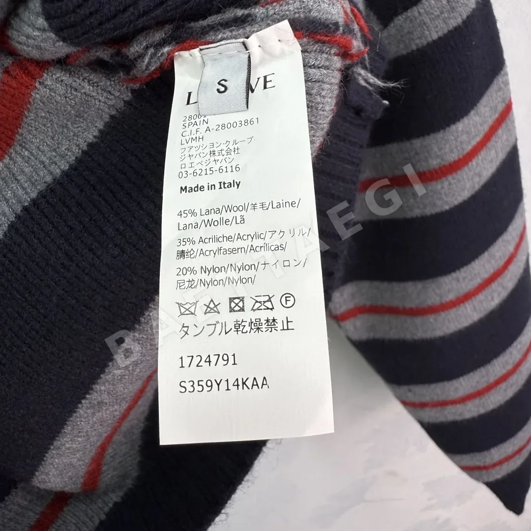 로에베 스트라이프 지퍼 후드 슬림핏 가디건 상세 이미지 9