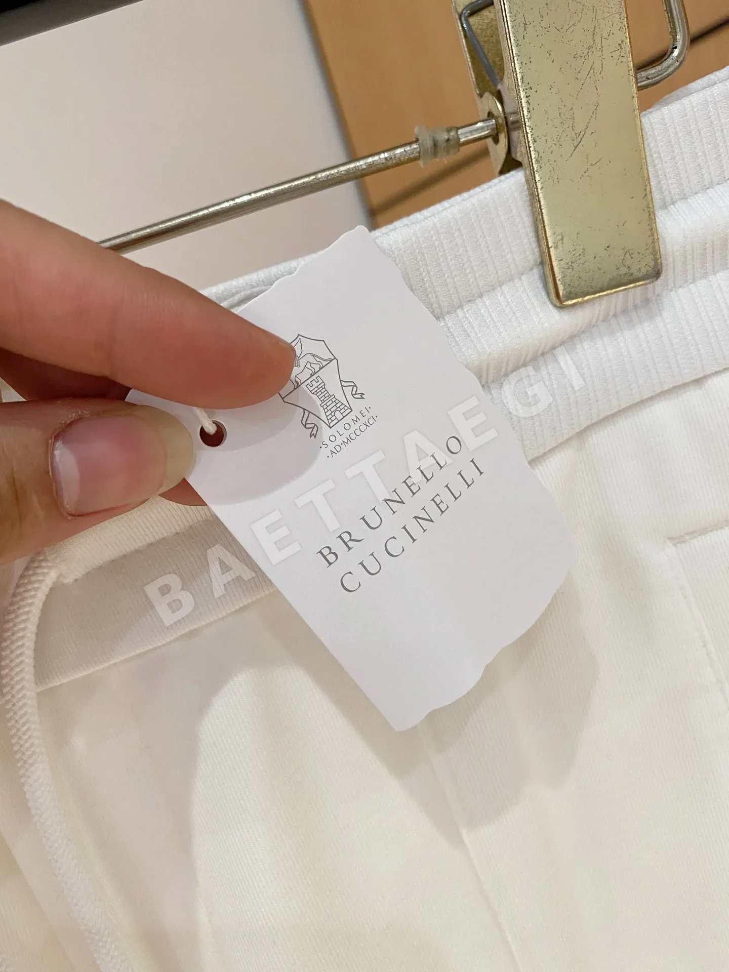 브루넬로쿠치넬리 남성 텐셀 바지 상세 이미지 4