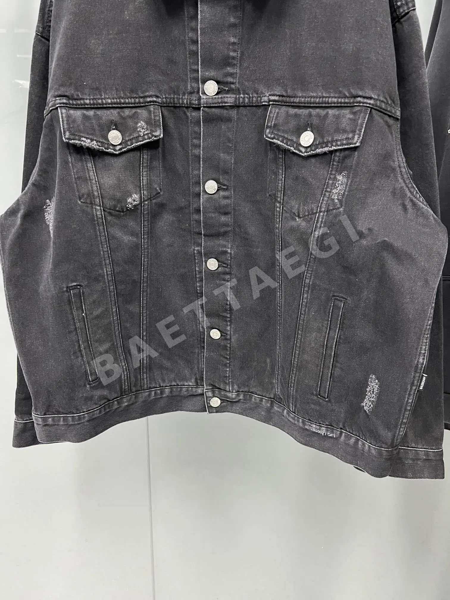 발렌시아가 그래피티 데님 남성 자켓 상세 이미지 6