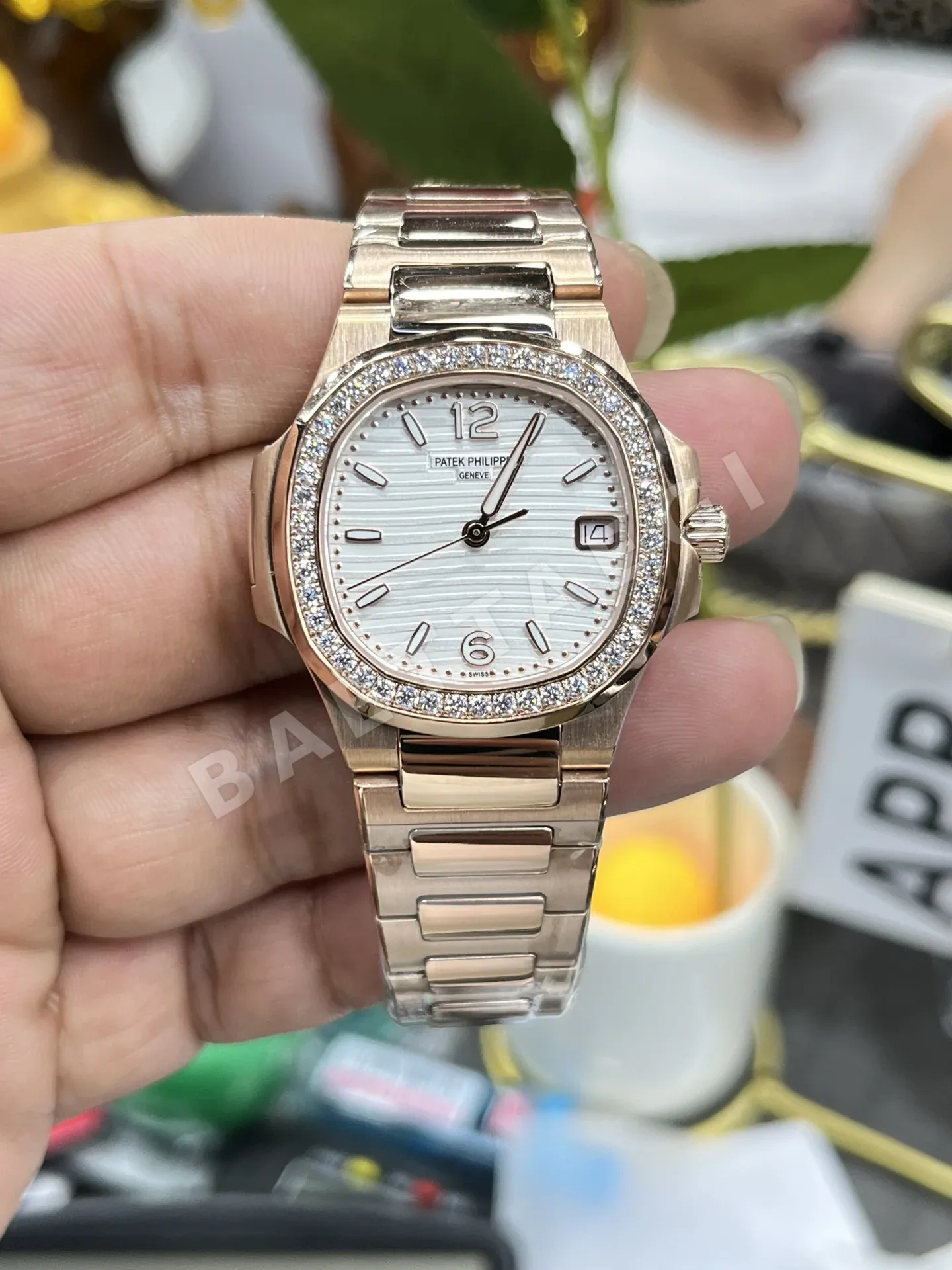 파텍필립 노틸러스 7010 쿼츠 여성용 GR 공장 레플리카 43973 Patek Philippe
