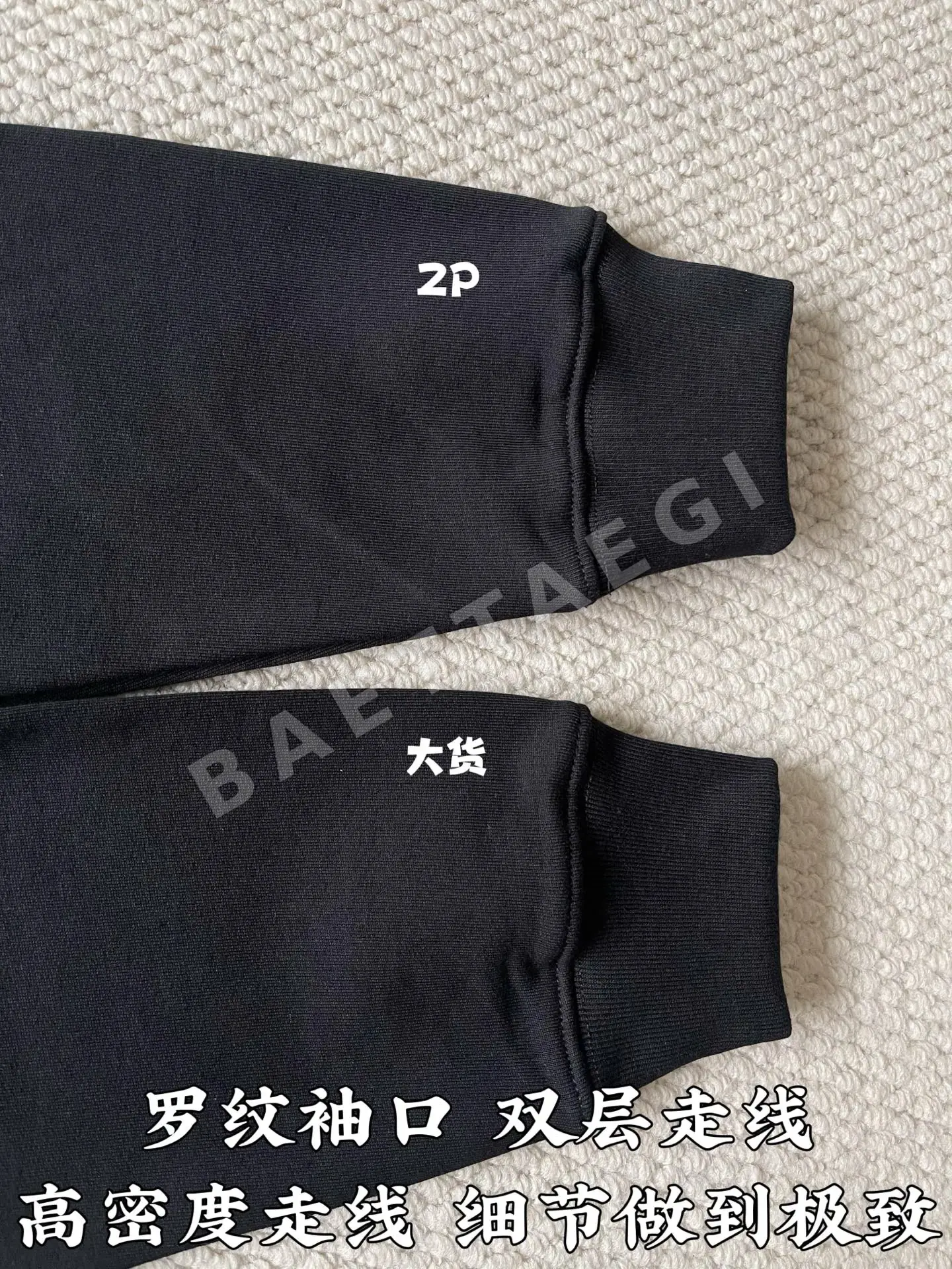 구찌 리본 배지 후드 상세 이미지 6