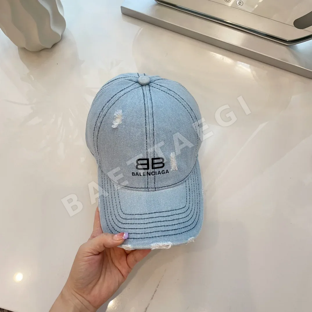 발렌시아가 데님 카우보이 베이스볼 모자 상세 이미지 5