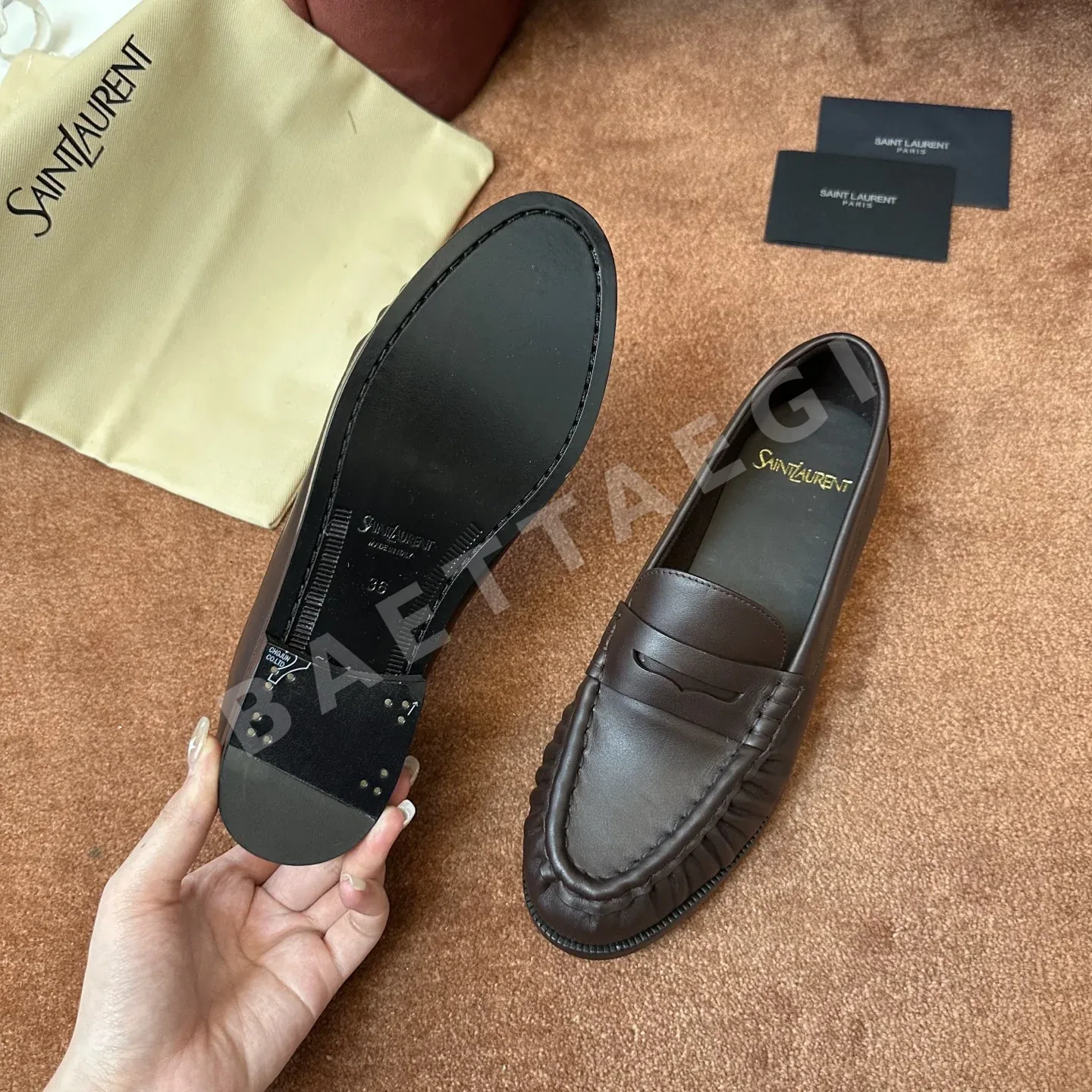 생로랑 YSL 앞코 덮인 뮬 상세 이미지 7