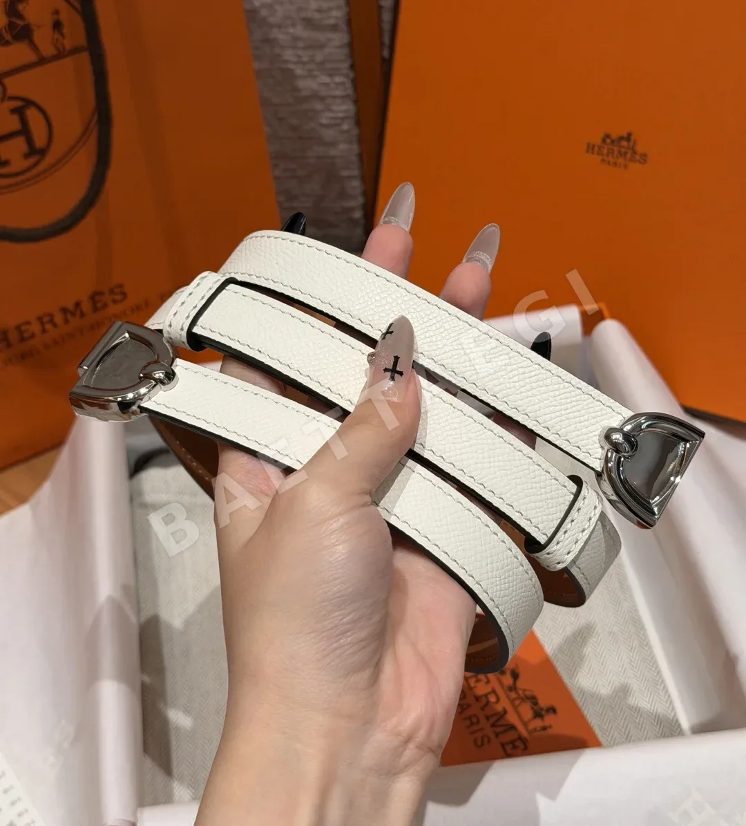 에르메스 H브랜드 탈라사 앱송 카프스킨 벨트 상세 이미지 3