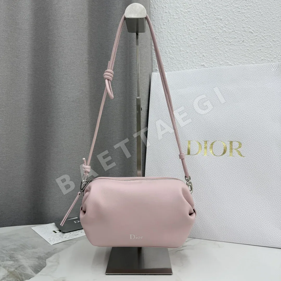 디올 보우 미니 덤플링 클러치 가방 195276