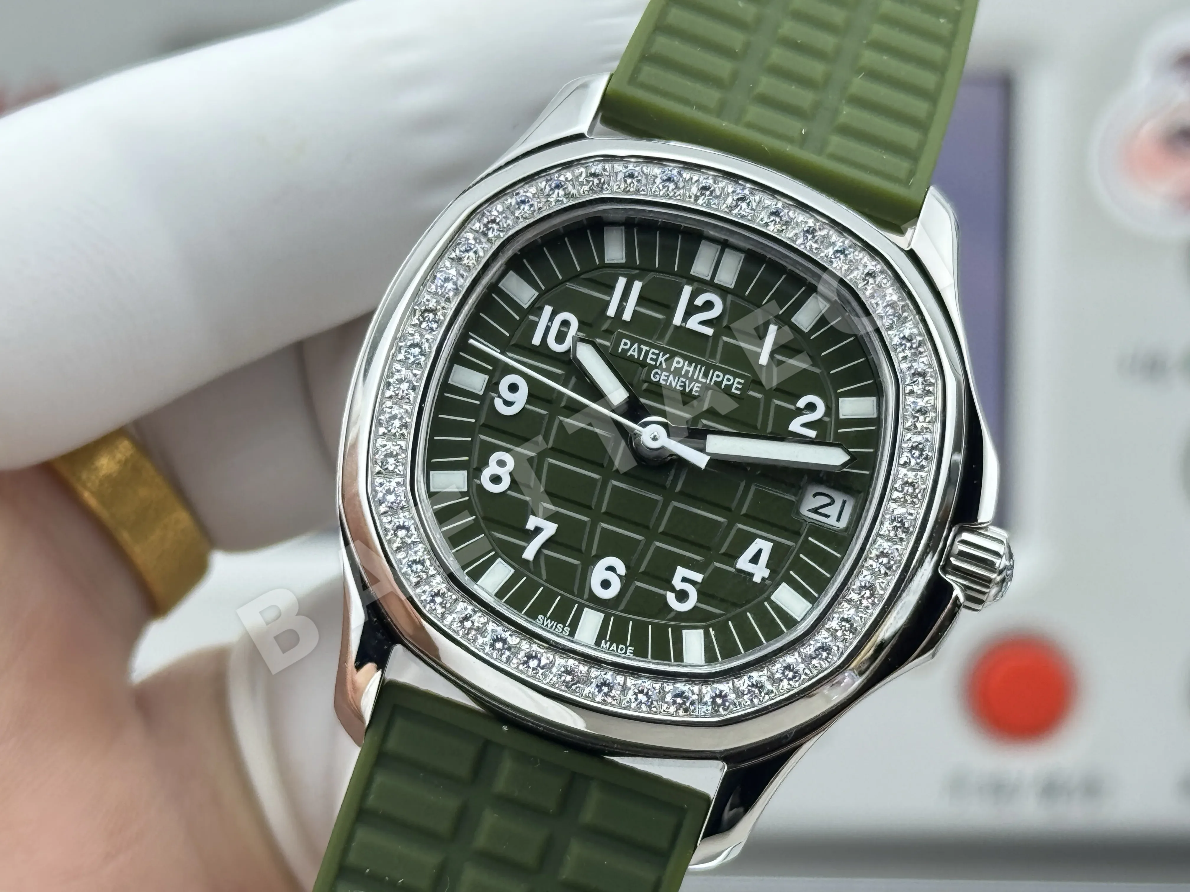파텍필립 아쿠아넛 자동 여성용 GR 공장 레플리카 44065 Patek Philippe 상세 이미지 14