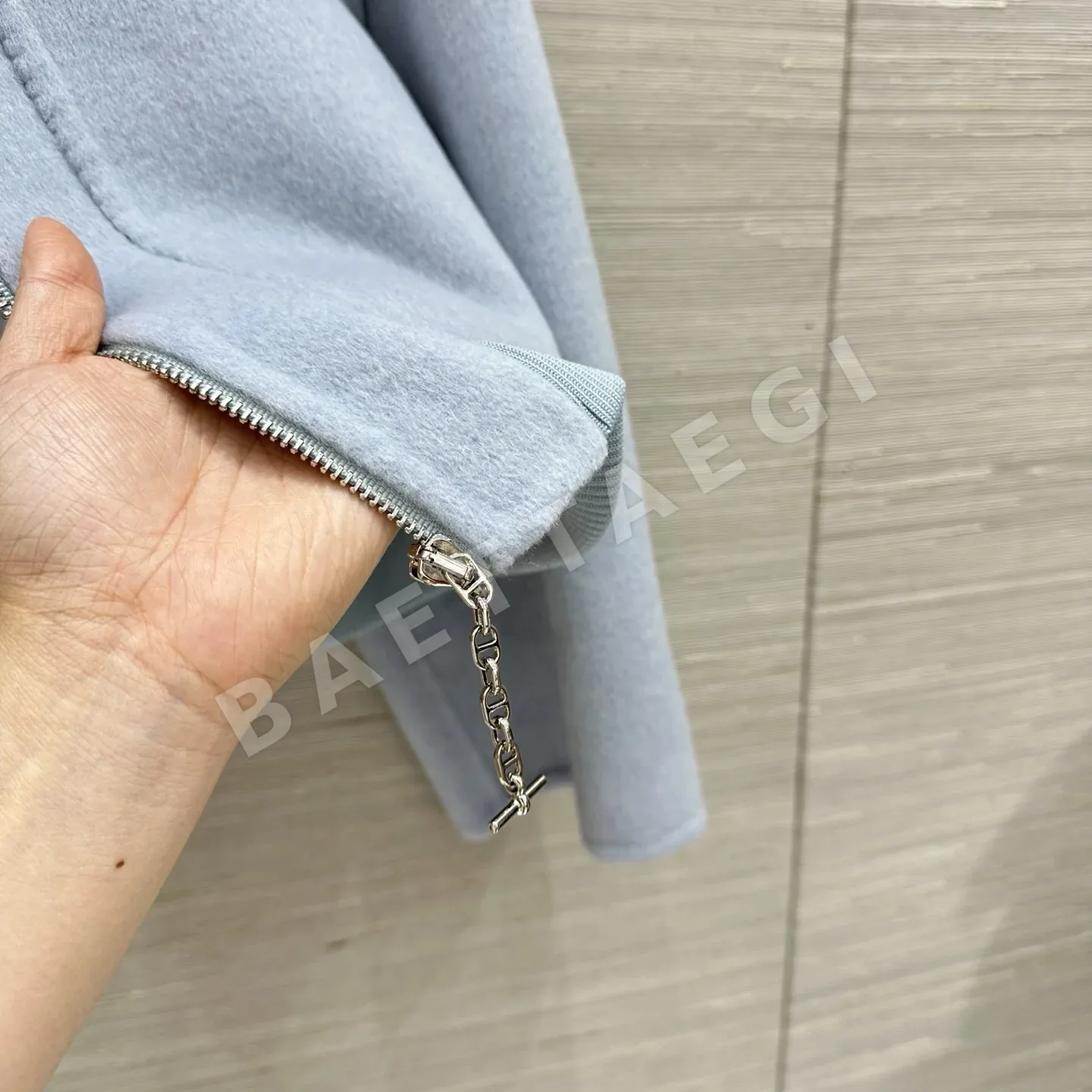 에르메스 더블 페이스 울 후드 자켓 상세 이미지 8