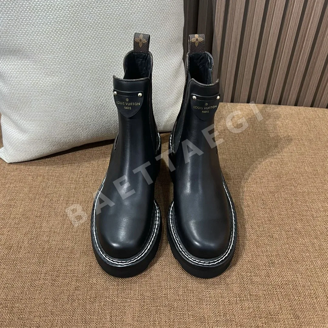루이비통 부츠 카프스킨 모노그램 트림 187729