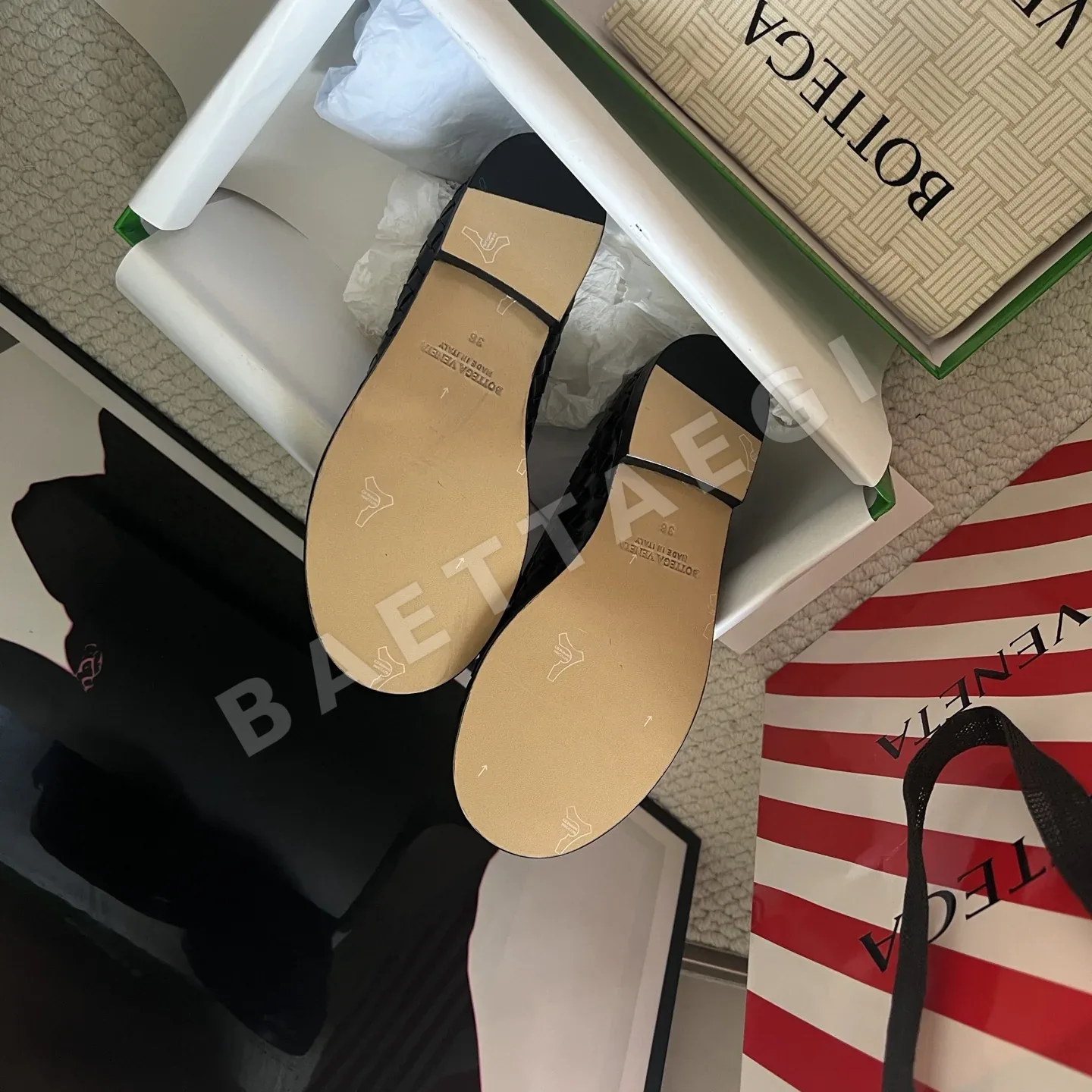 보테가베네타 이탈리안 브라운 우븐 로퍼 상세 이미지 9