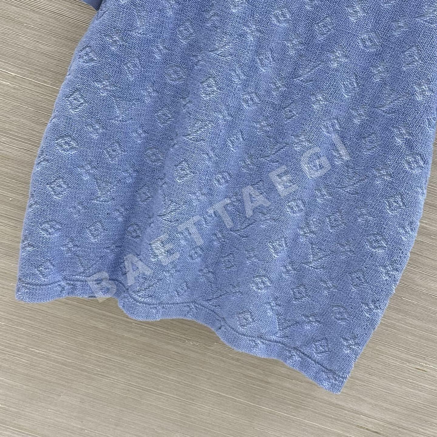 루이비통 모노그램 자카드 니트 반팔 티셔츠 상세 이미지 6