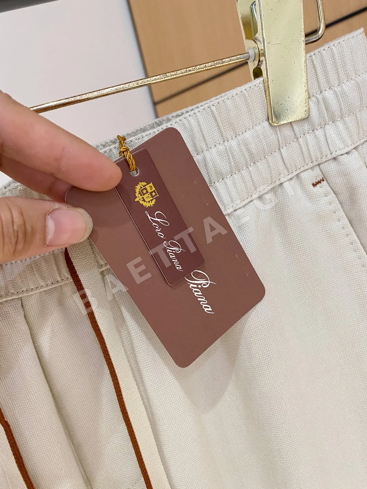 로로피아나 린넨 혼방 남성 바지 상세 이미지 5