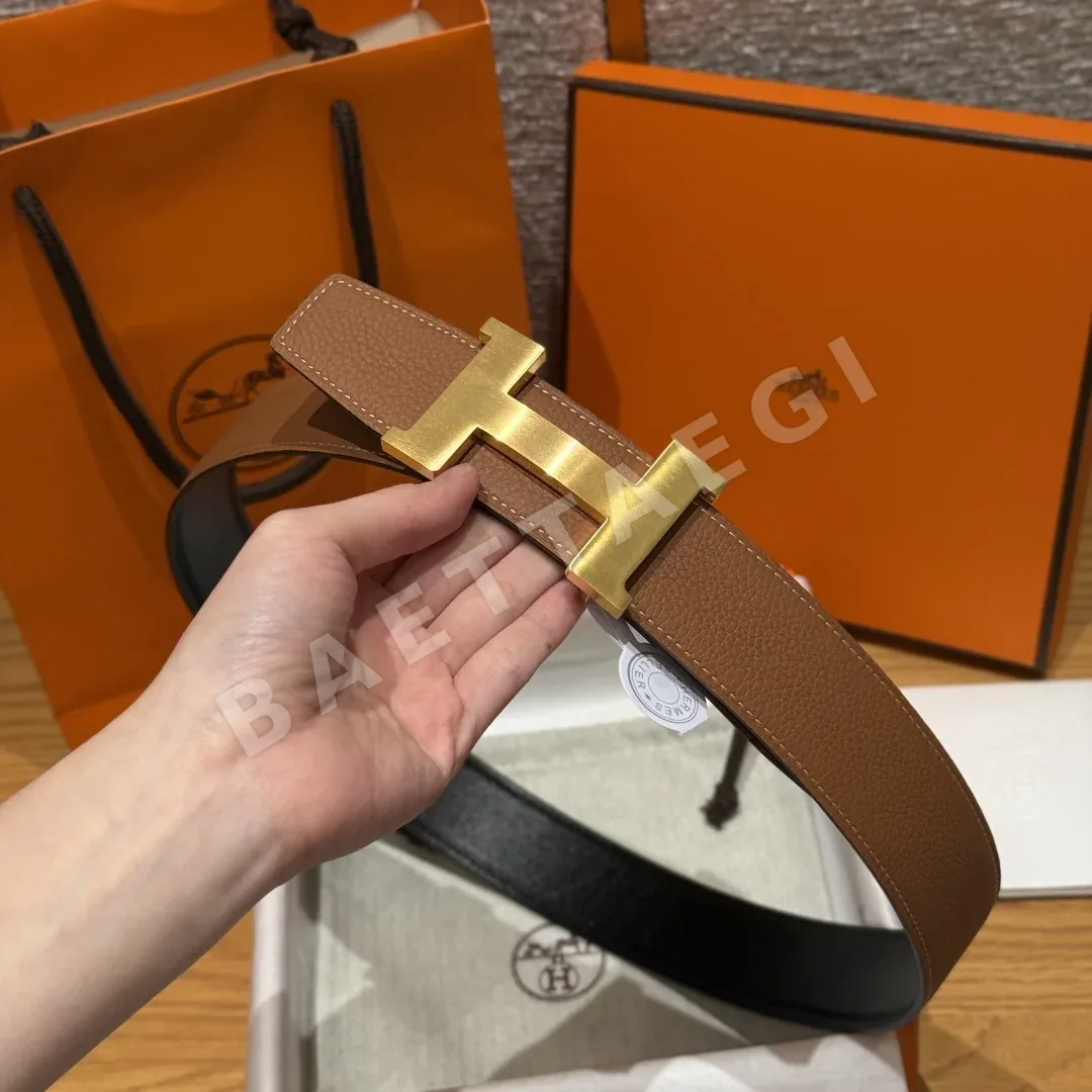 에르메스 리버서블 메탈 버클 남성용 벨트 상세 이미지 2