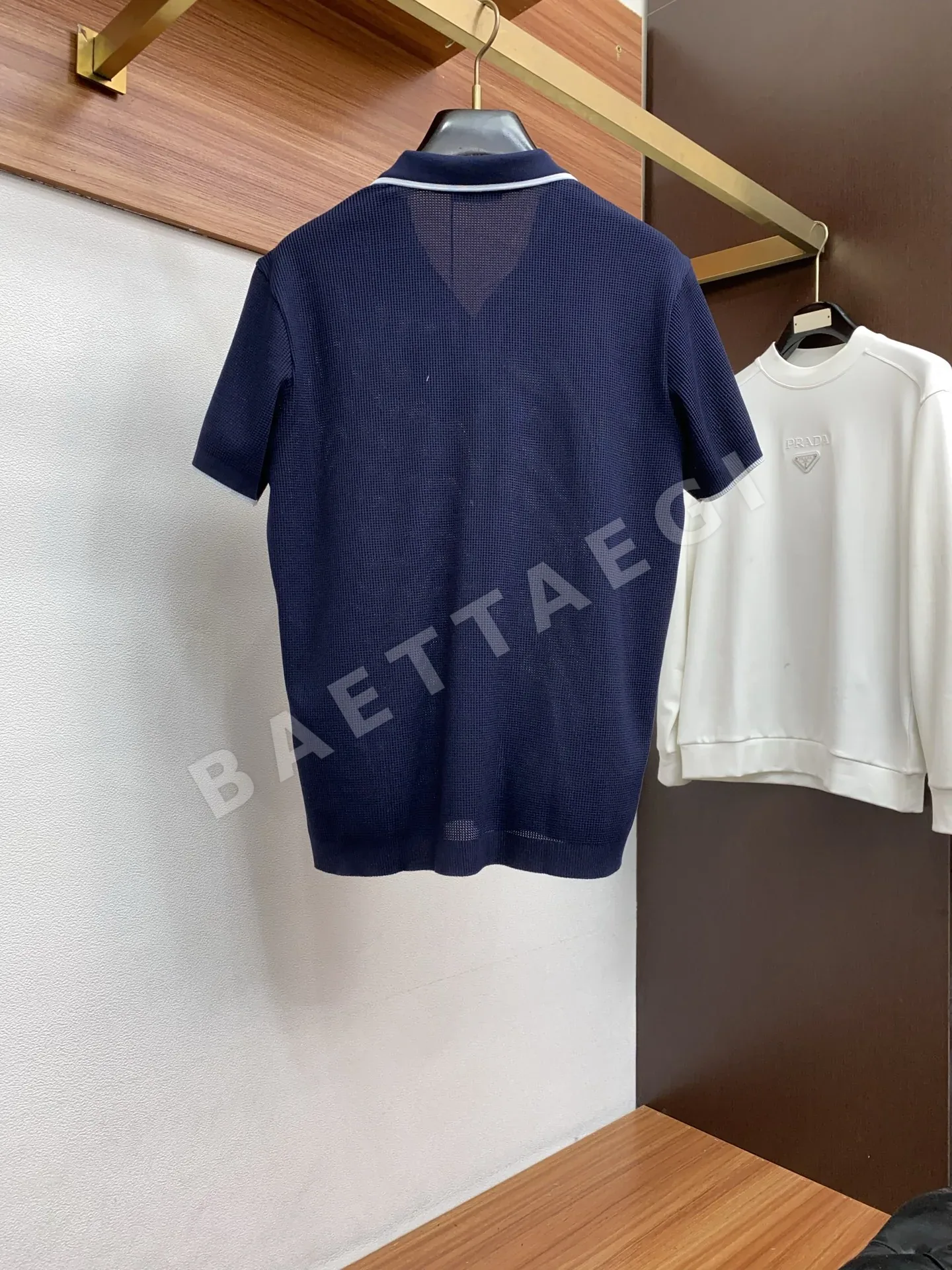 프라다 수입 원단 가먼트다잉 남성 반팔 폴로셔츠 1268 상세 이미지 10