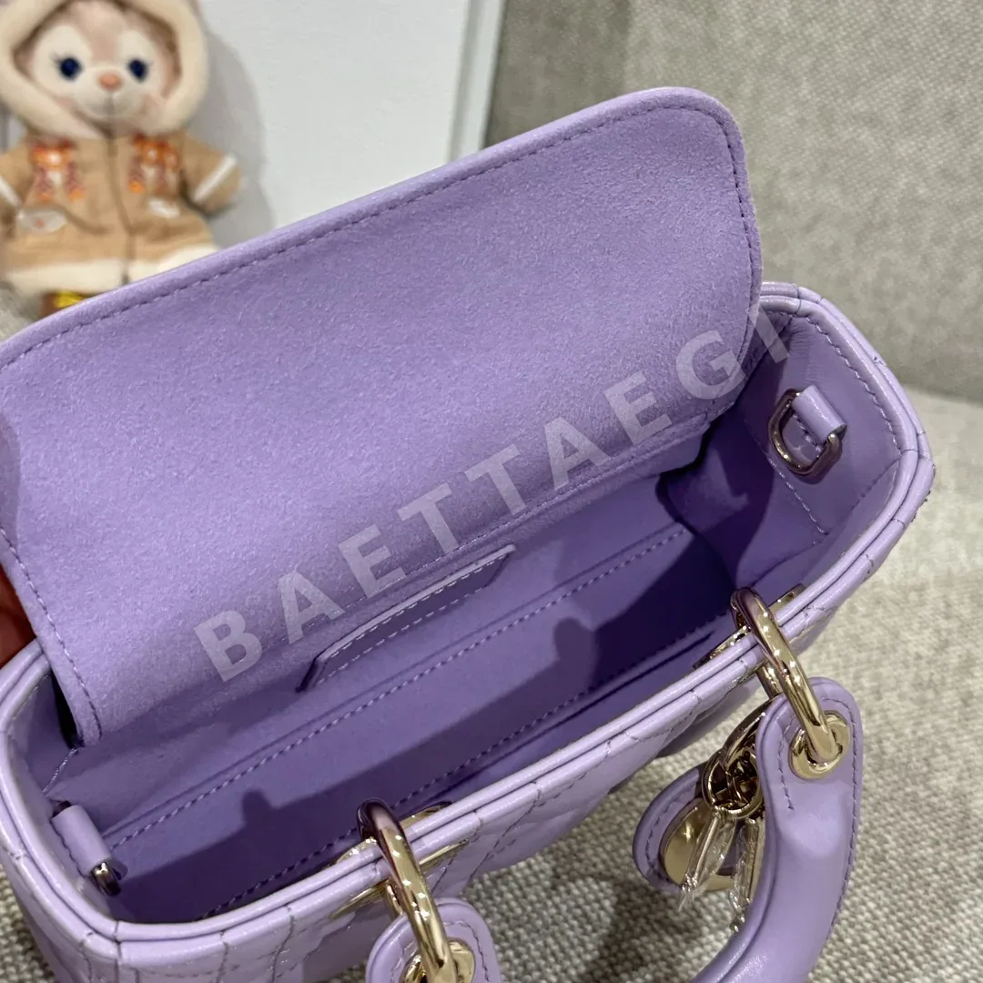 디올 슈퍼 미니 라일락 퍼플 가방 상세 이미지 6
